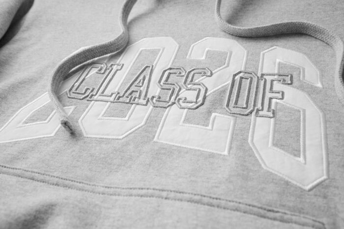 Twill-Detailed Embroidered Hoodie - Image 3