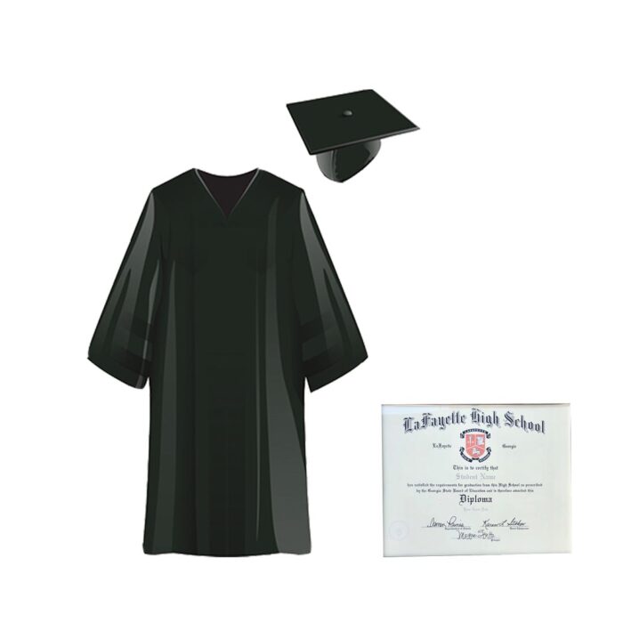 Lafayette Cap, Gown, & Tassel