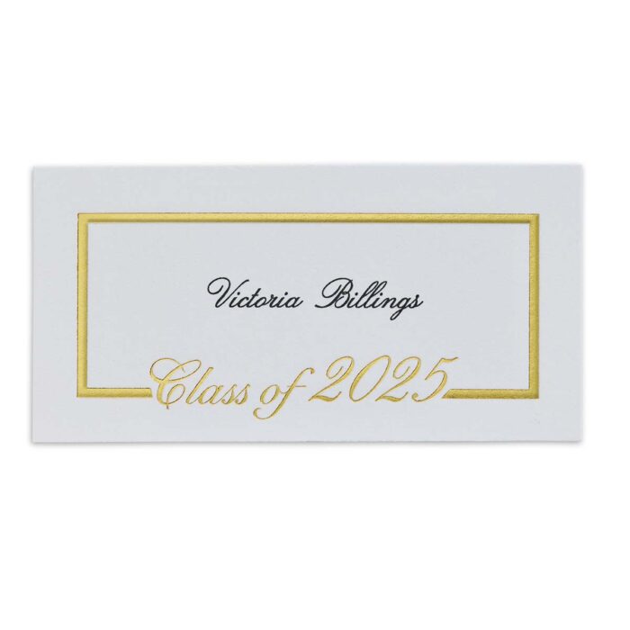 Foil Border Name Cards