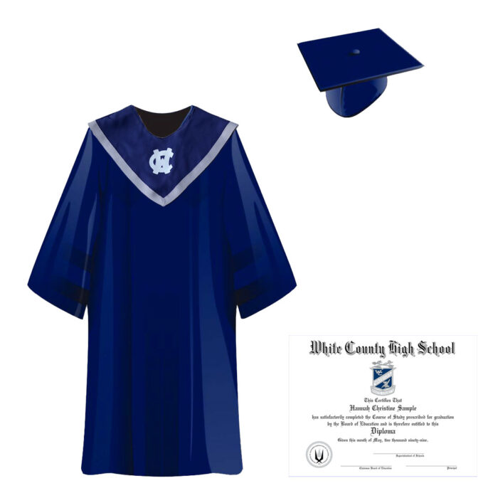 White County Cap, Gown, & Tassel